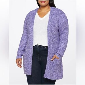 STEVE MADDEN APPARELOdetta Open Pocket Cardigan - Purple